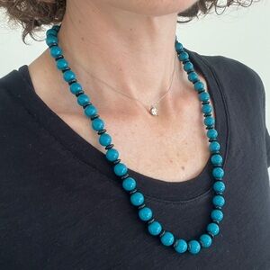 Vintage colorful beaded necklace 24"